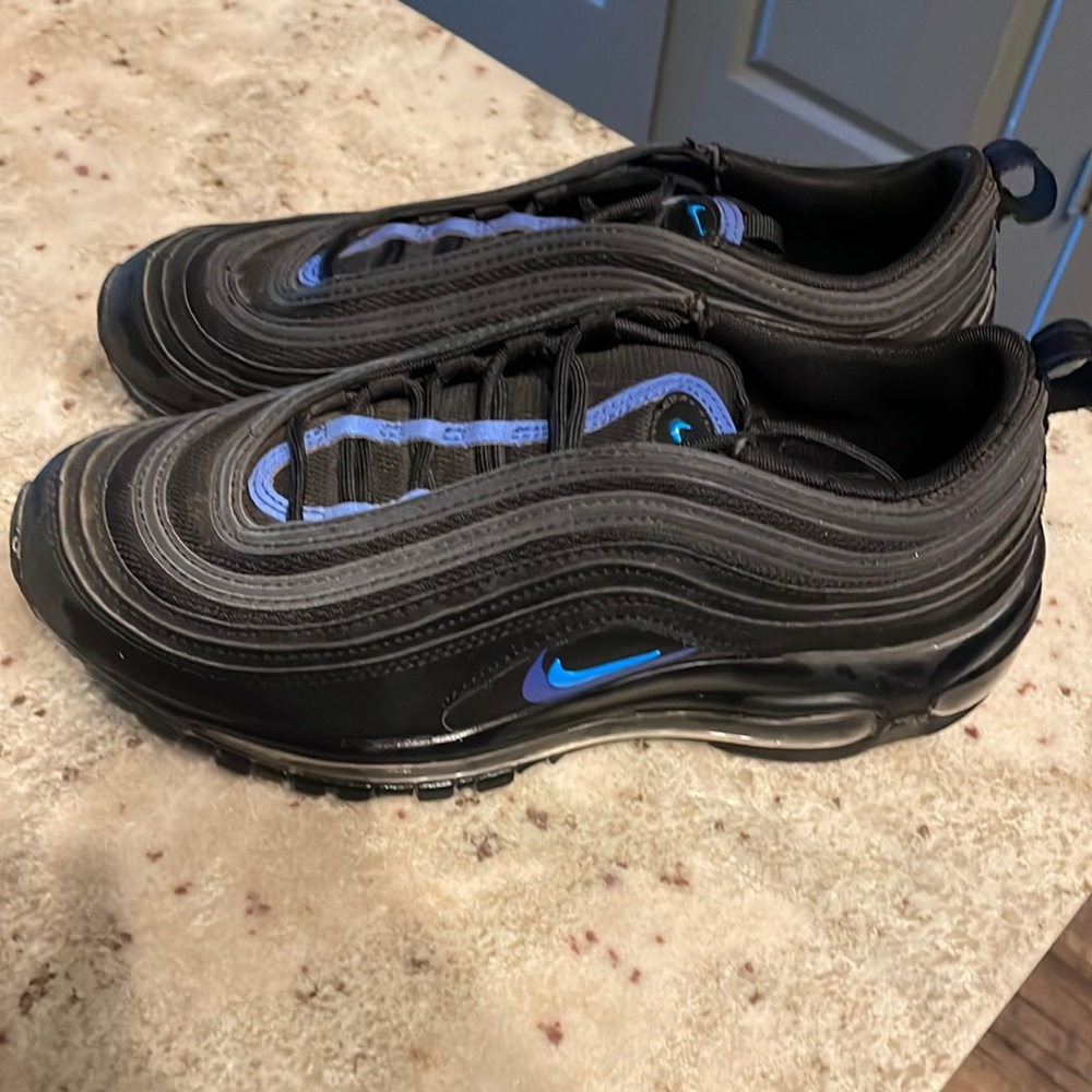 Kids Nike air max 97 black and blue used